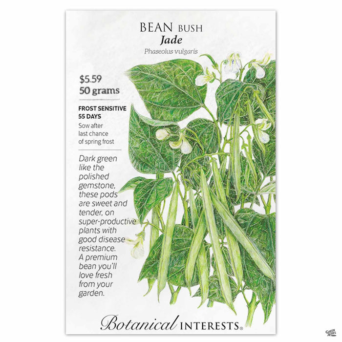 Botanical Interests Seeds Bean Bush Jade