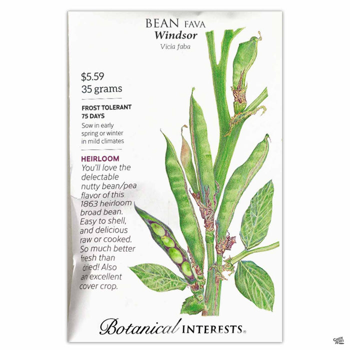 Botanical Interests Seeds Fava Bean Windsor