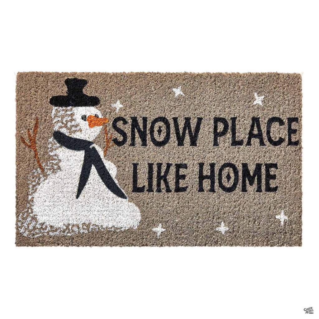 Snow Place Like Home Coir Door Mat — Green Acres Nursery & Supply
