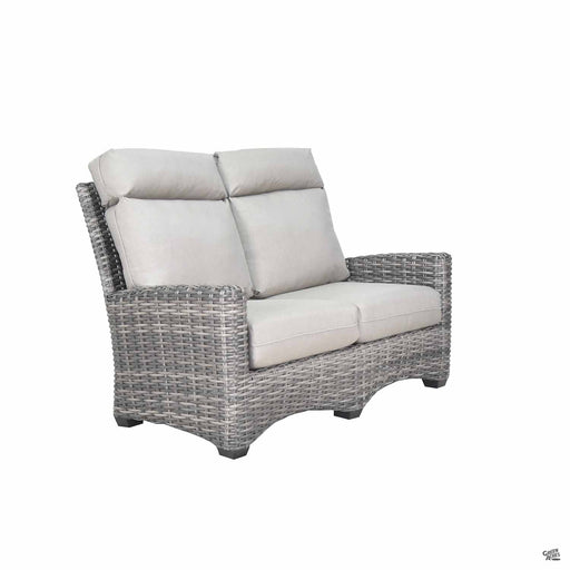 San Marino Deep Seating Loveseat in Dove with Canola Seed Frame