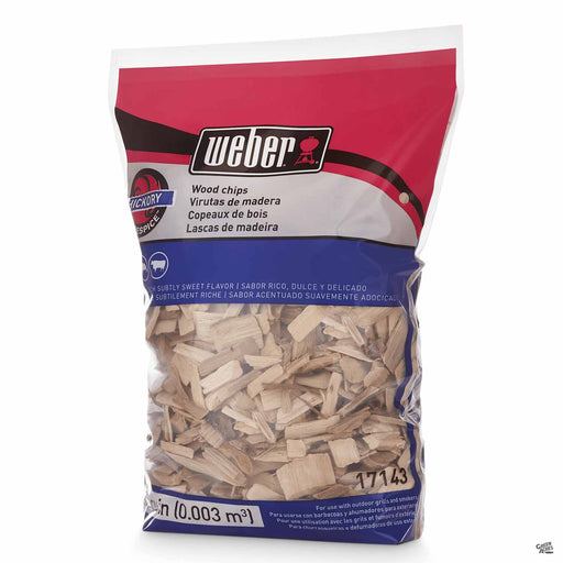 Weber Hickory Wood Chips - 192 cubic inch bag