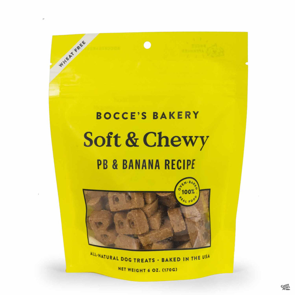 Bocce's Bakery PB & Banana Soft & Chewy Treats — Green Acres Nursery & Supply