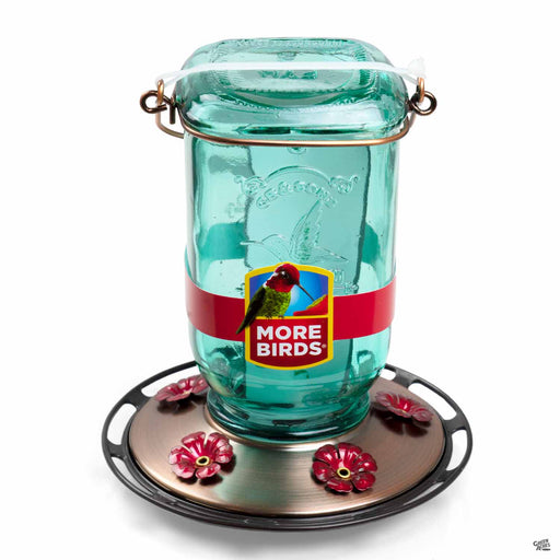 Classic Mason Jar Hummingbird Feeder