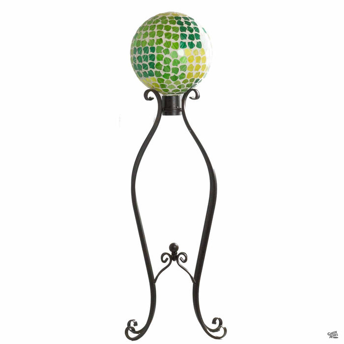 Nature's Vitality Mosaic Gazing Ball with Stand