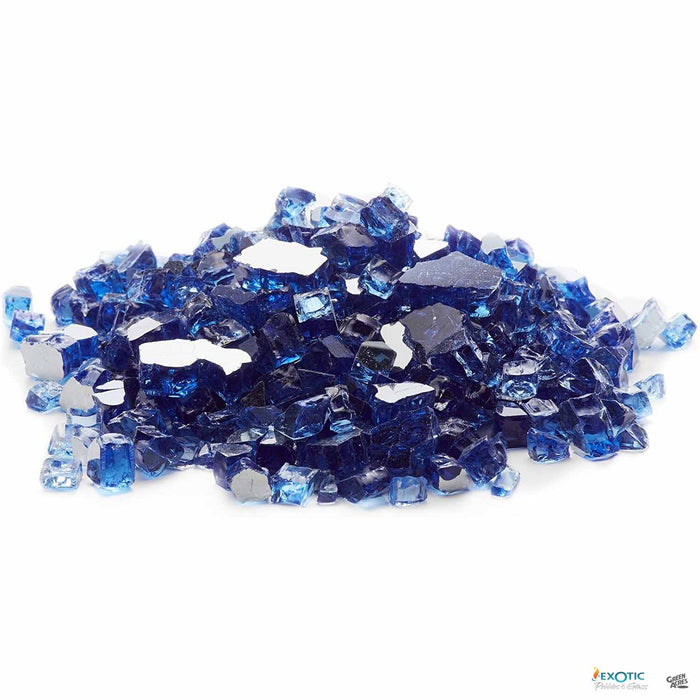 Exotic Fire Glass - Cobalt Blue Reflective