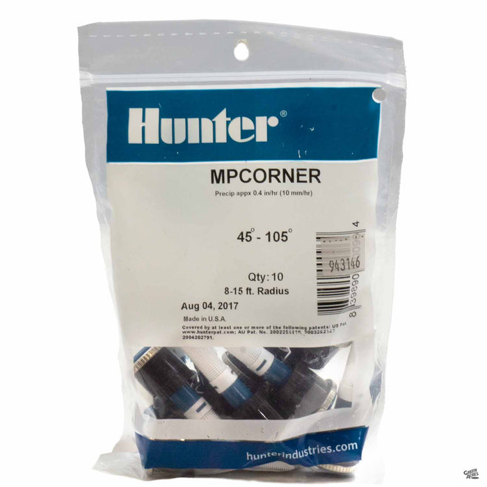 Hunter M P Rotators Corner, 45-105 degrees, 10 pack