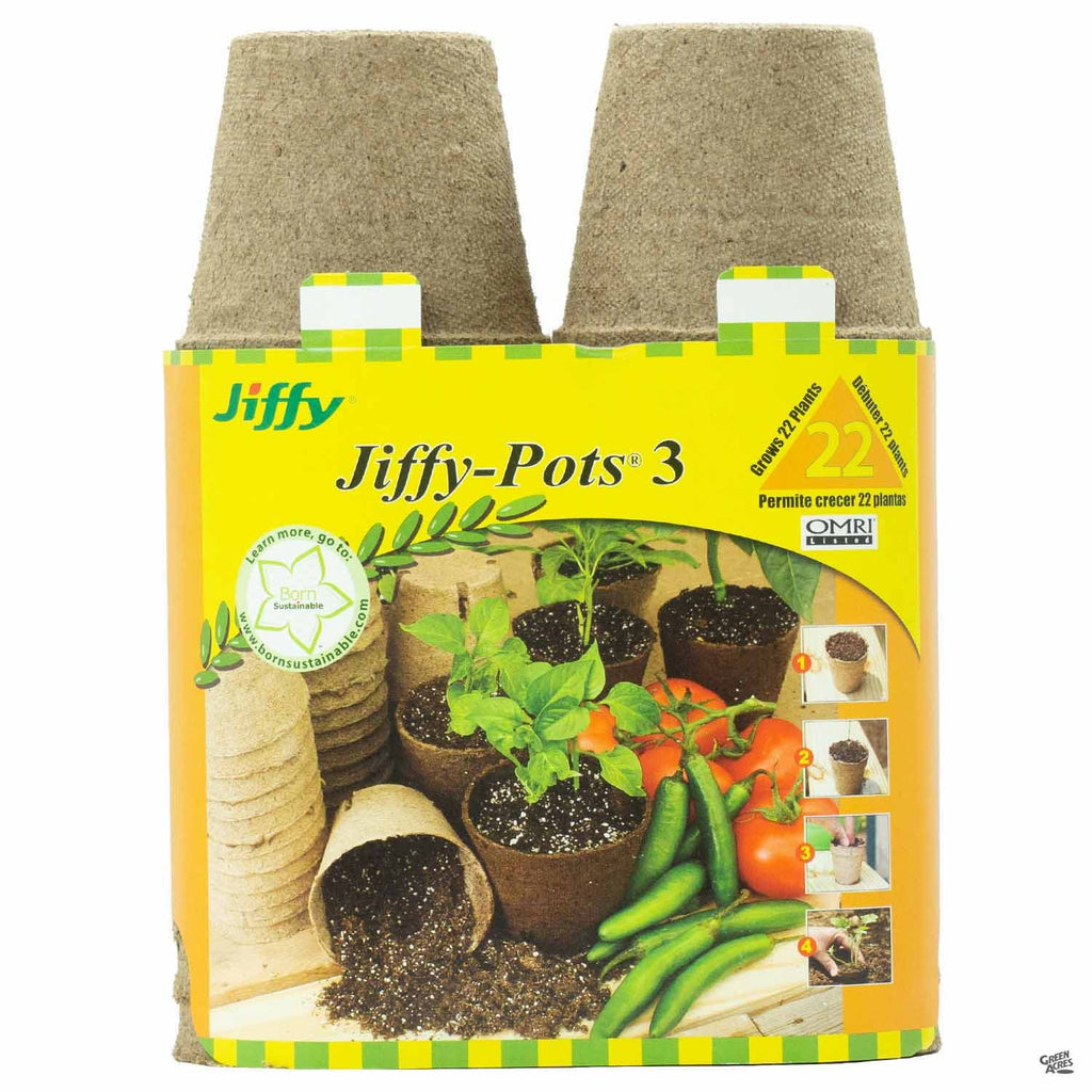 peat pot planting Jiffy® Round Peat Pot 3" — Green Acres Nursery & Supply