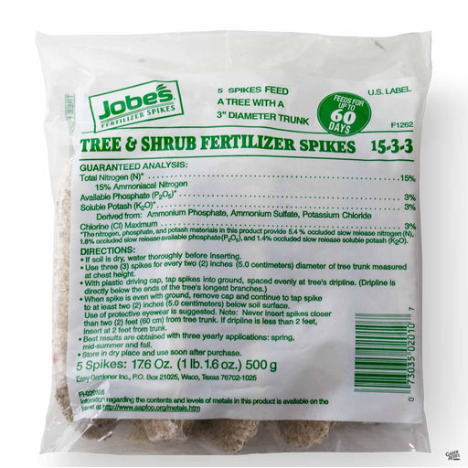 Jobe's Tree and Shrub Fertilizer Spikes 5 pack