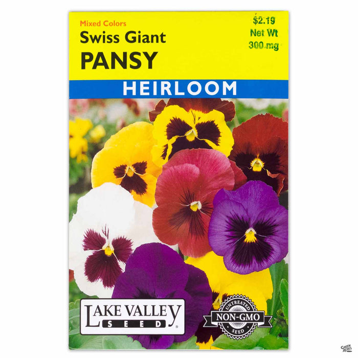 Lake Valley Seed Mixed Colors Swiss Giant Pansy