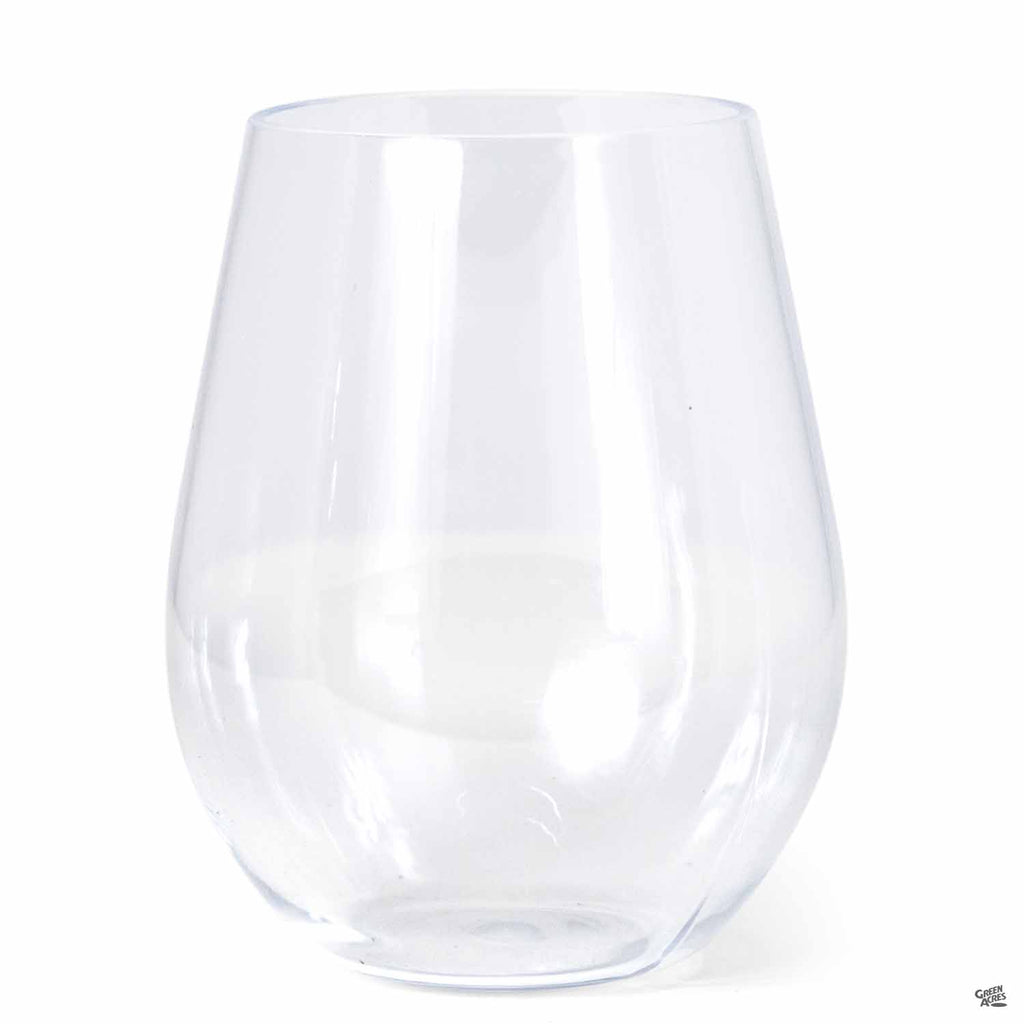 Evergreen Crystal Stemless Wine Glasses