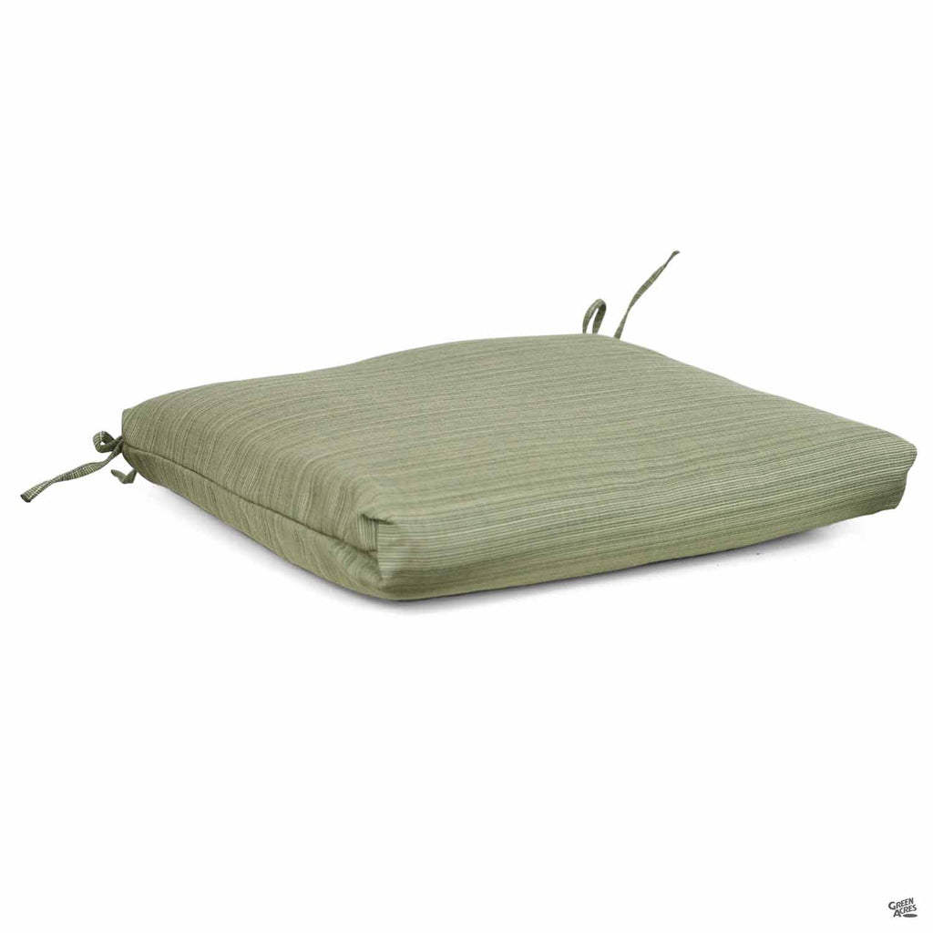 Sunbrella® Outdoor AllWeather Seat Cushion Dupione Laurel — Green