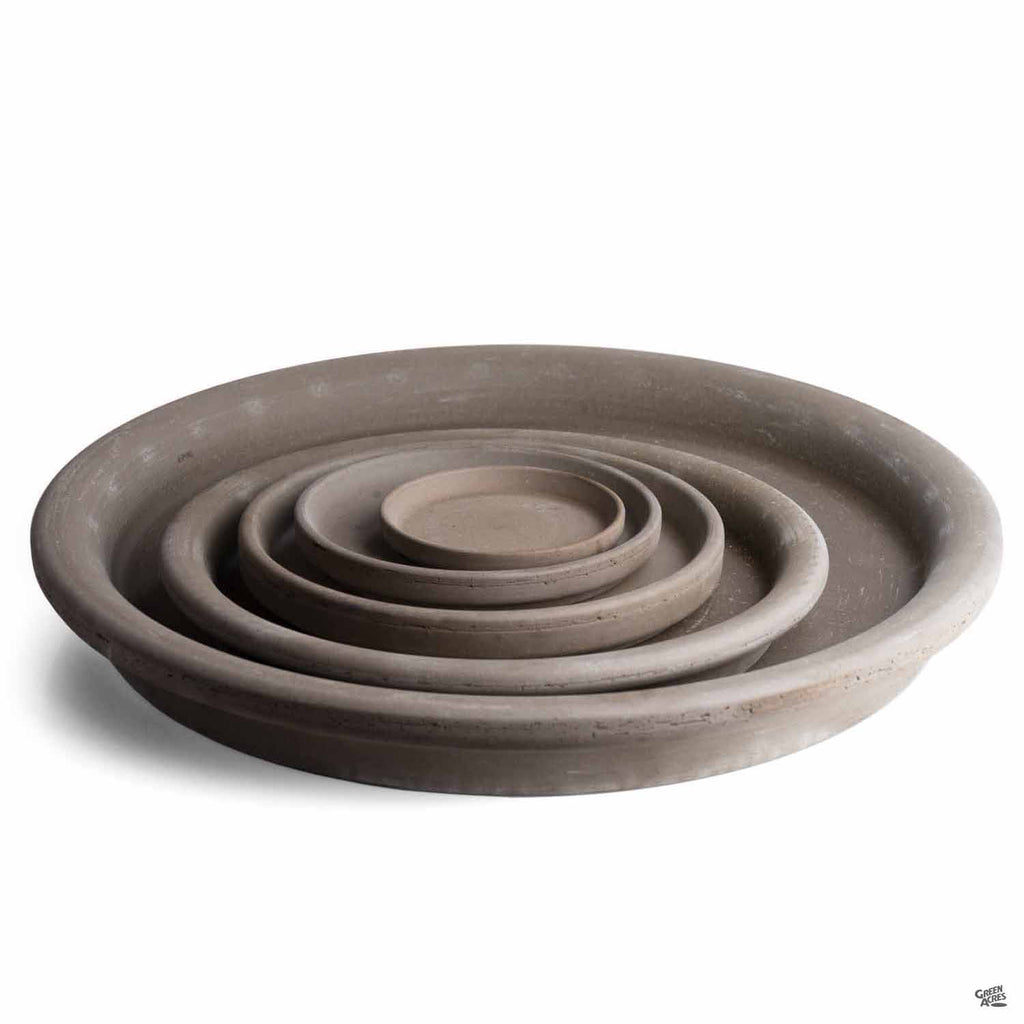 German Clay Saucer Chocolate Marbled — Green Acres Nursery & Supply