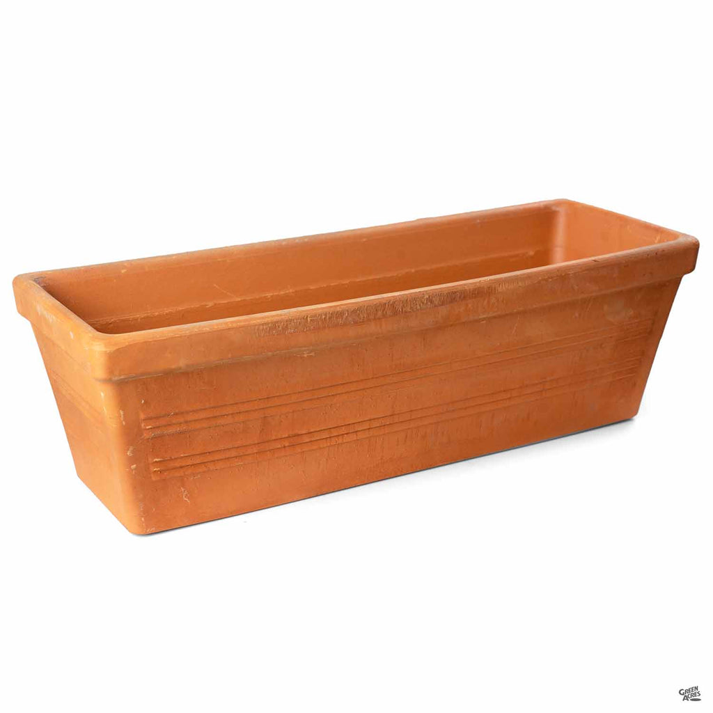 terracotta clay window box planters Italian Lined Window Box Terracotta — Green Acres Nursery & Supply