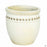 Decor Pot with Pattern - Size 4 in White