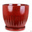 Zaragoza Planter with Attached Saucer in red 11.5 inch