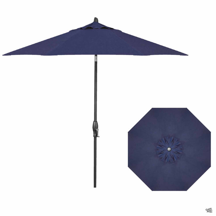 Auto Tilt 9 foot Market Umbrella in Spectrum Indigo with Anthracite
