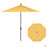 Push Button Tilt 9 foot Market Umbrella in Lemon with Anthracite
