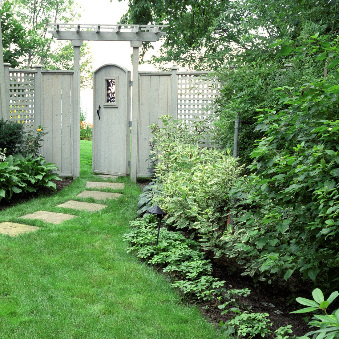 Shade Garden with Gate