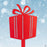 Holiday 3D Gift Garden Stake 7.5"