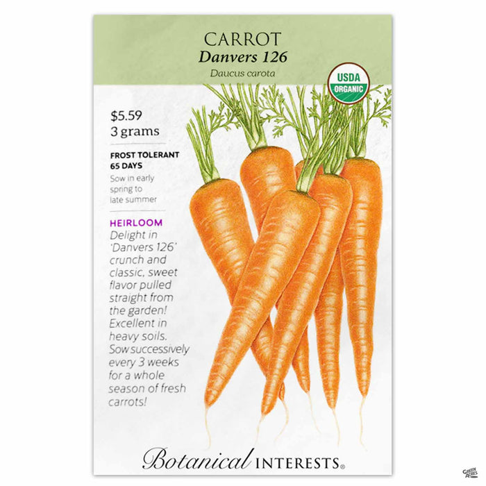 Botanical Interests Seeds Carrot Danvers 126 Organic