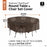 Madrona Round Table and Chairs Cover Size Chart