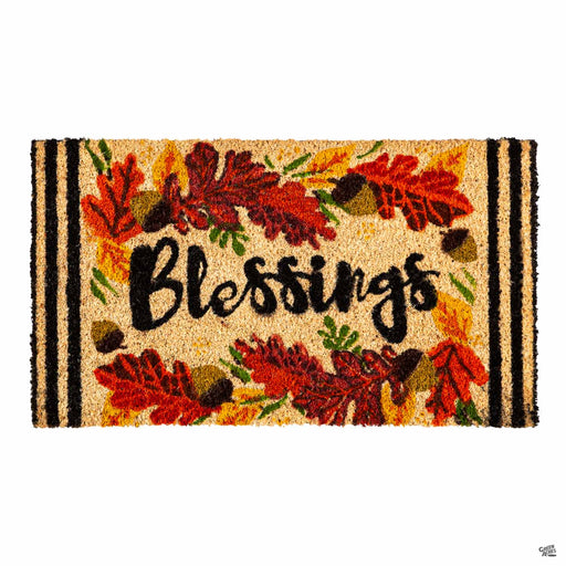 Autumn Blessings Coir Doormat