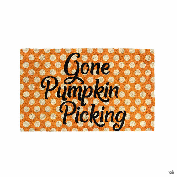 Gone Pumpkin Picking Door Mat