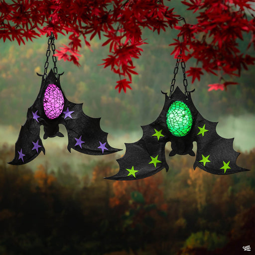 Lighted Bat with Star Accents Group