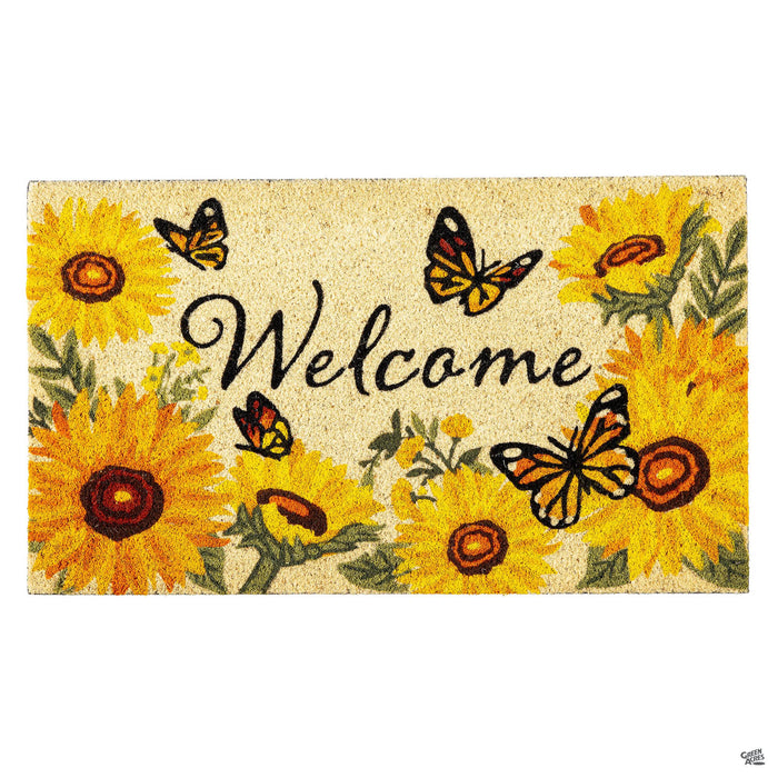 Butterfly Glow Fall Door Mat