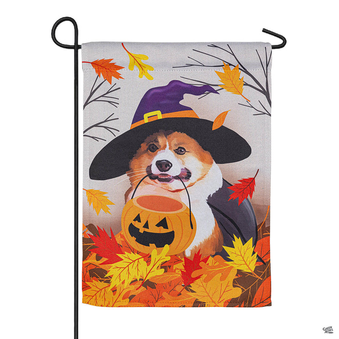Corgi Fall Garden Flag