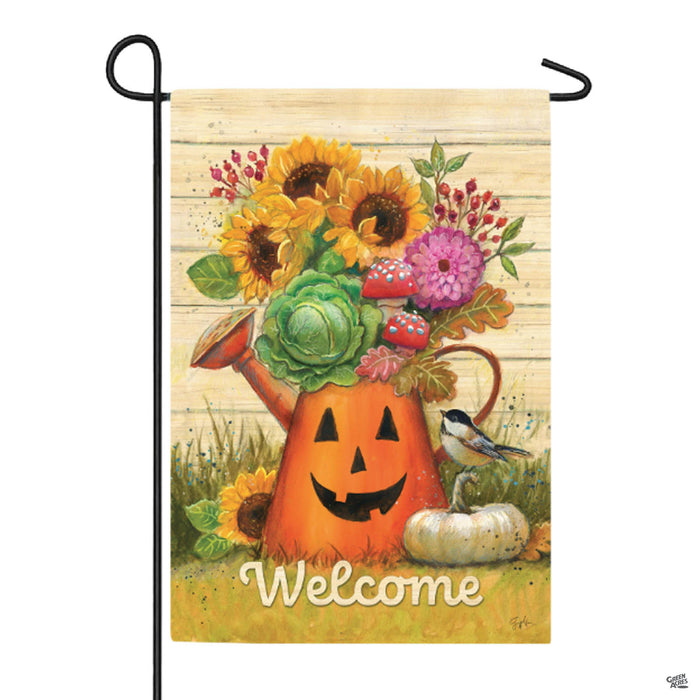 Halloween Watering Can Fall Garden Flag