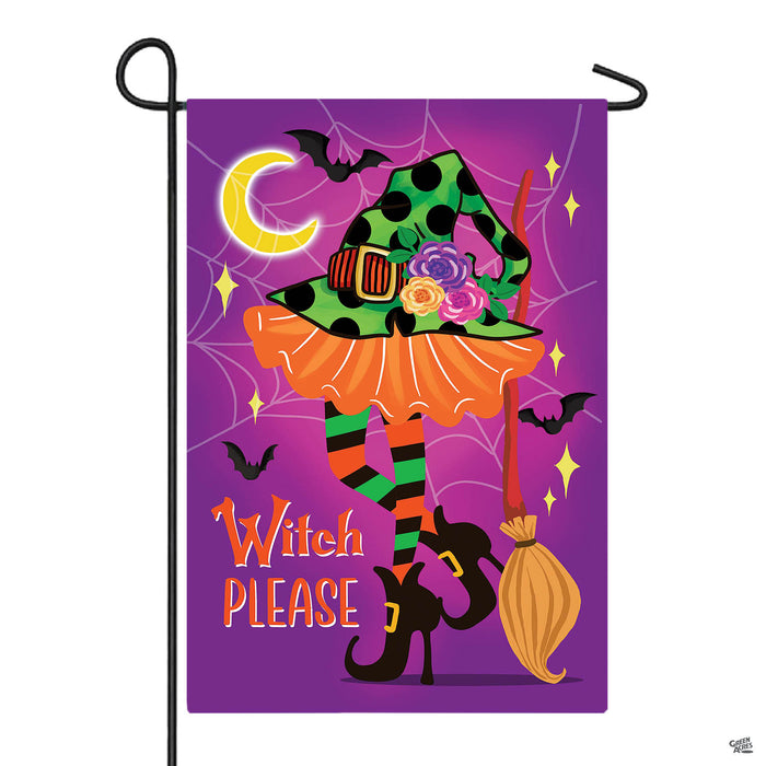 Witchy Please Fall Garden Flag