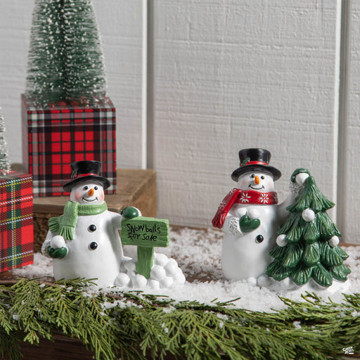 Resin Snowman Figurine