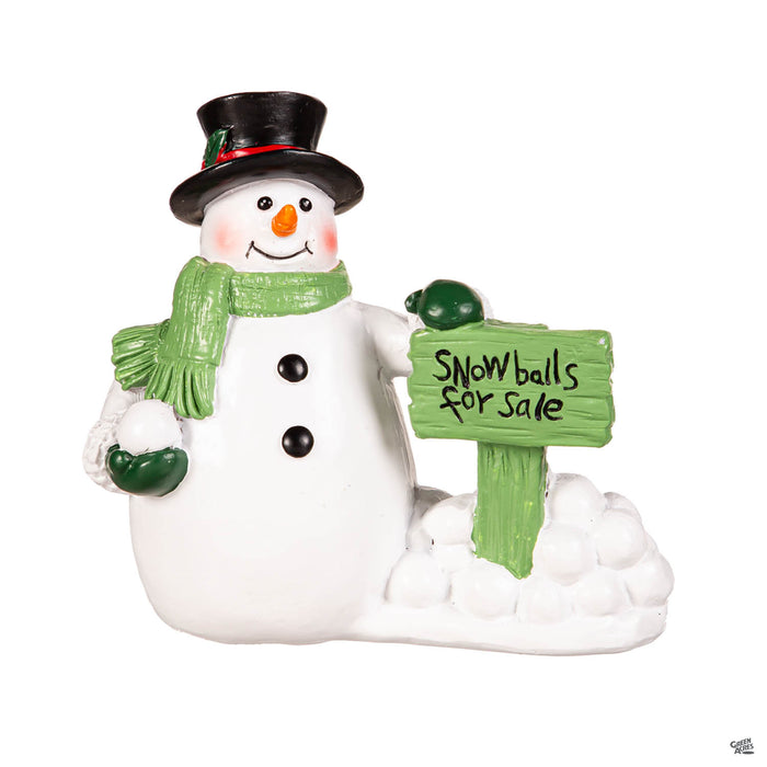 Resin Snowman Figurine