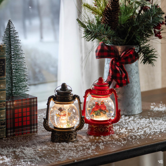 LED Resin Water Globe Ornaments