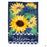 Sunflower Welcome Applique Garden Flag and House Flag