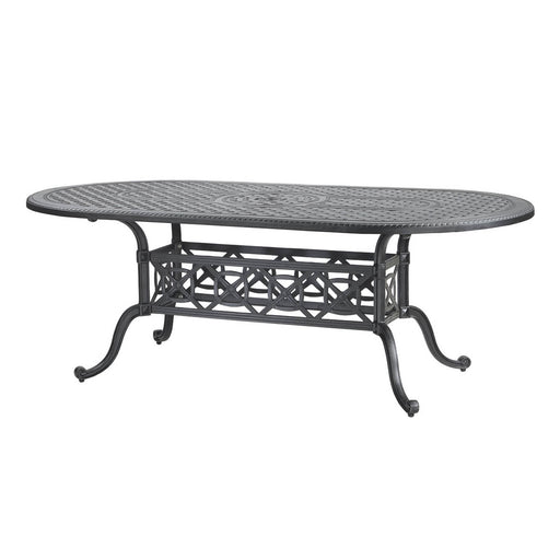 Gensun Grand Terrace Oval Dining Table 86 inch by 42 inch
