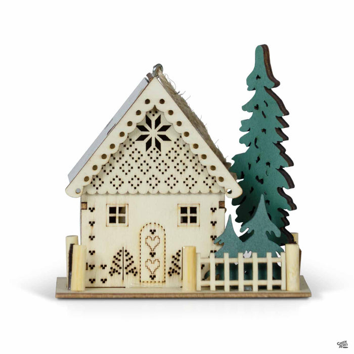 Wood Home Ornament