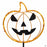 Lighted Pumpkin Face Garden Stake