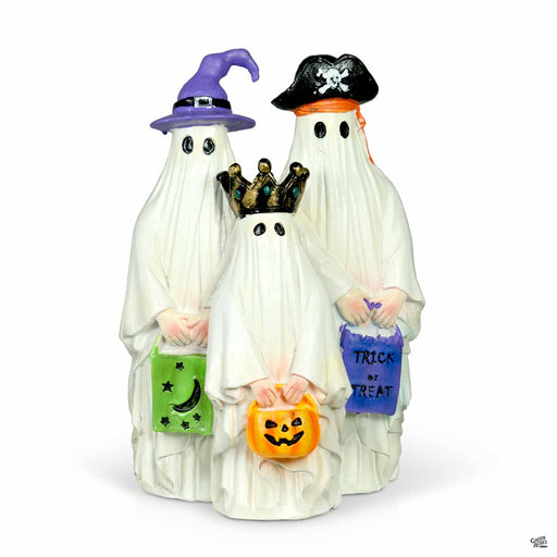 Trick or treat ghost family