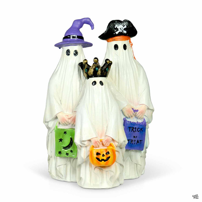 Trick or treat ghost family