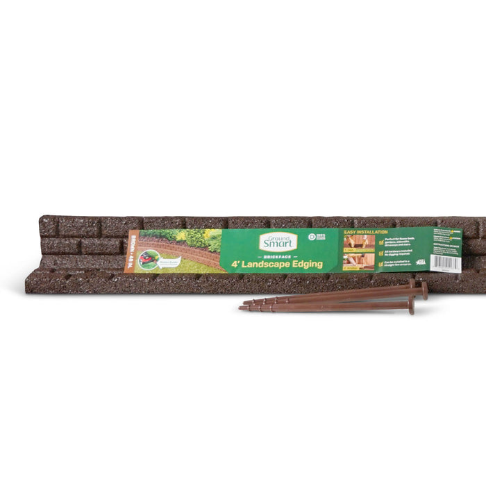 GroundSmart Brickface Edging Brown 48 inch
