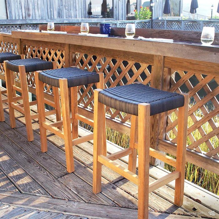 Kingsley Bate Frances Bar Stool in Charcoal