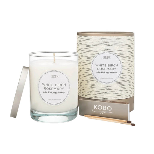 White Birch Rosemary Soy Candle