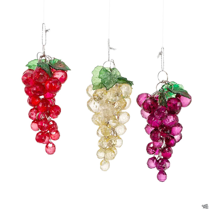 Beaded Grapes Ornaments