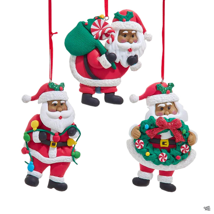 Claydough Santa Ornaments