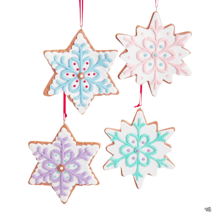 Claydough Snowflake Cookie Ornaments