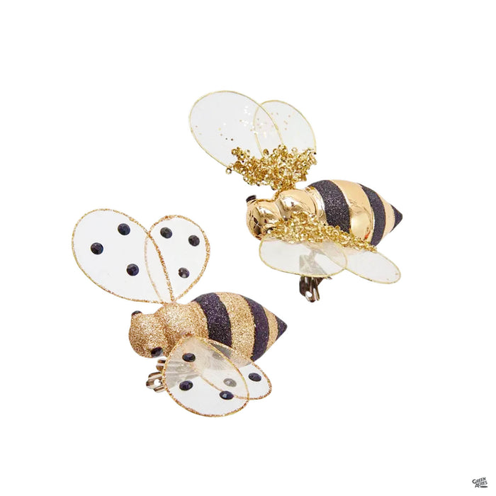 Gold Bee Clip Ornaments