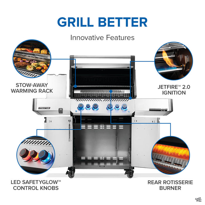 Napoleon Prestige 500 RSIB Gas Grill Stainless Steel