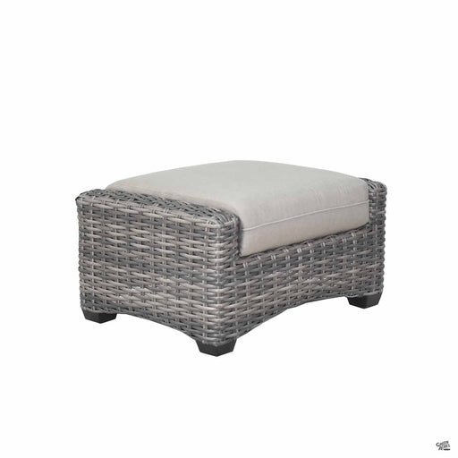 San Marino Deep Seating Ottoman in Dove with Canola Seed Frame